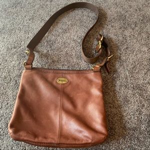 Fossil leather crossbody